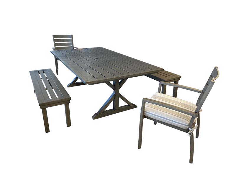 Protege Casual Outdoor Patio Furniture Southampton Slat Rectangular
