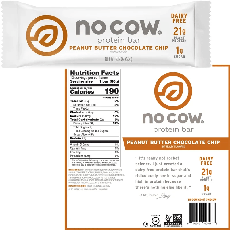 No Cow Brand Protein Bars Protein Bars