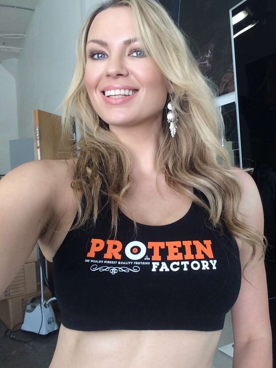 Playmate Irina Voronina Sportin Some PF Gear. - Proteinfactory