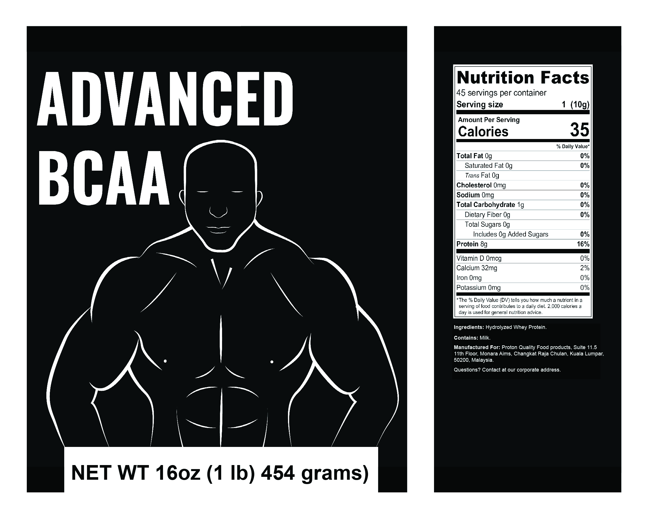 Advanced BCAA EAA vs BCAA Protein Factory