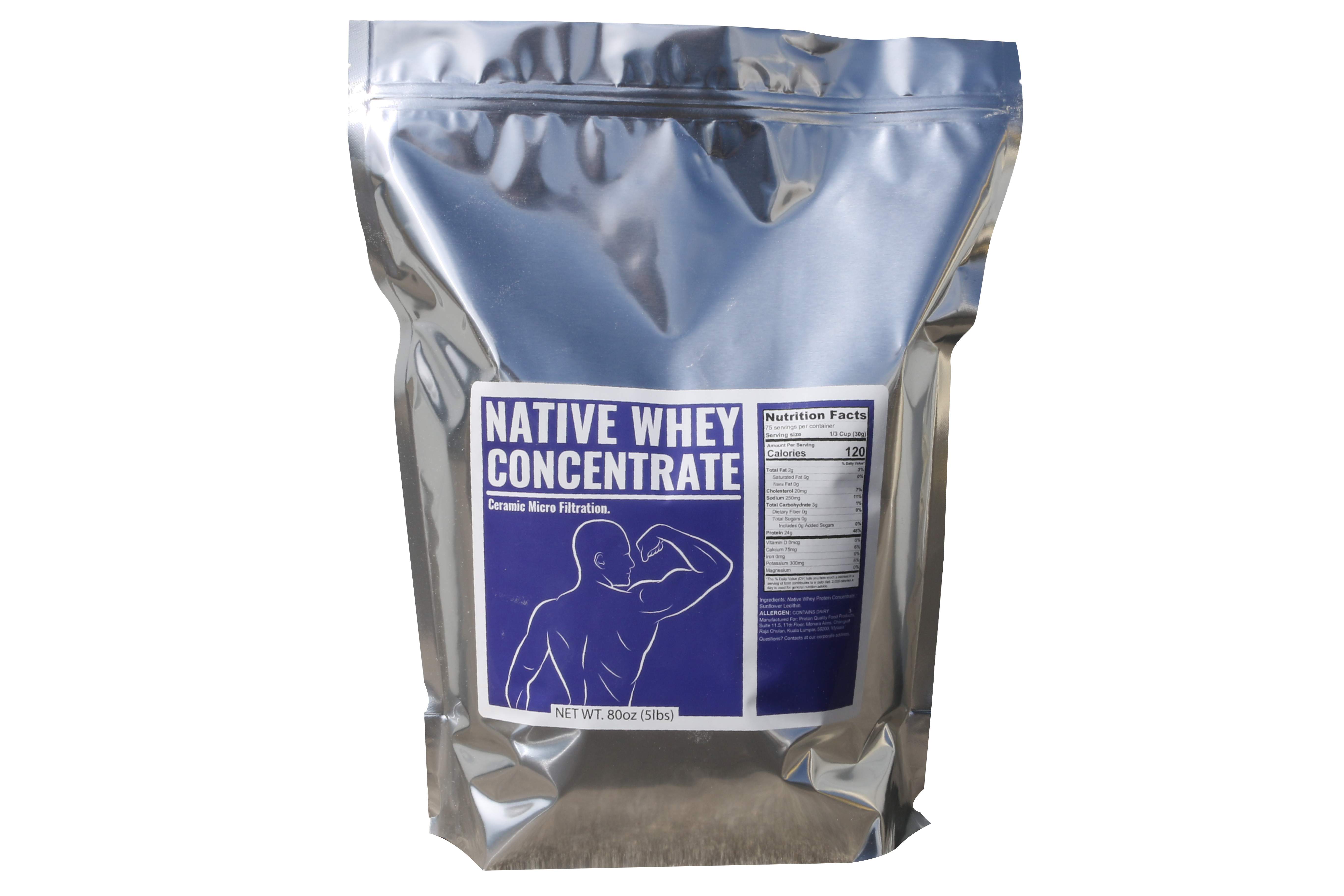 5 lbs Native Whey Protein Concentrate Better Than Whey From Cheese