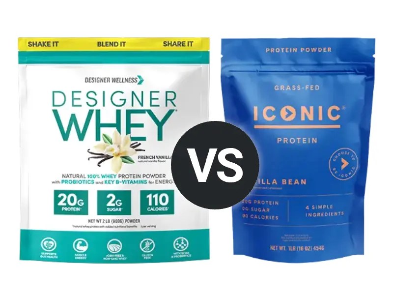 Designer Whey vs Iconic Grassfed Whey