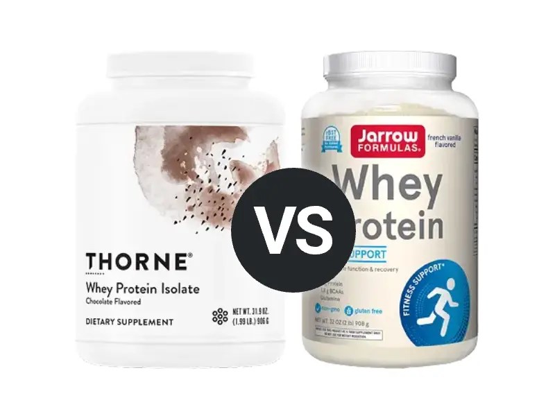 Jarrow Whey vs Thorne Isolate