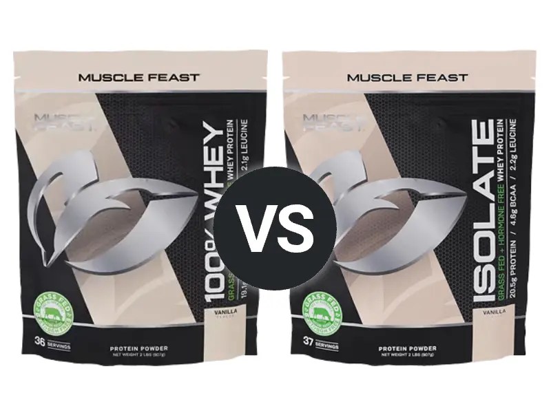 Muscle Feast Isolate vs 100 Whey