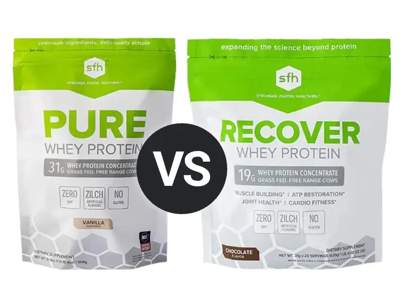 SFH Pure Whey vs Recover