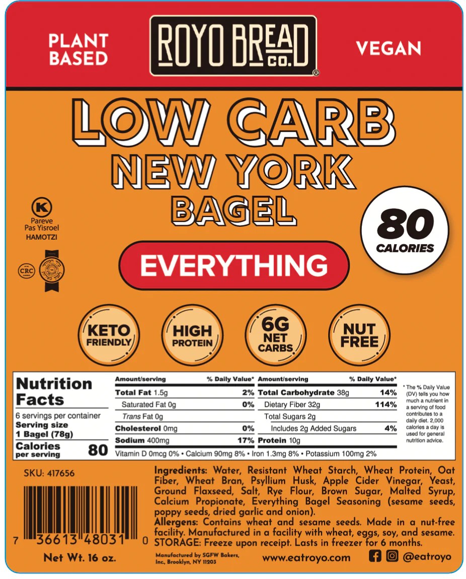 REVIEW ROYO Low Carb Bagels & Bread