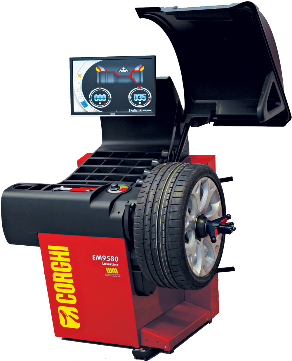 EM9580 Touch Screen Laser Wheel Balancer Protek Equipment