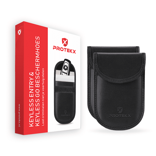 Protekx Rfid Autosleutel Beschermhoes - 2 Stuks - Anti-Diefstal Voor Auto's En Motoren Met Keyless Entry & Keyless Go - Protekx