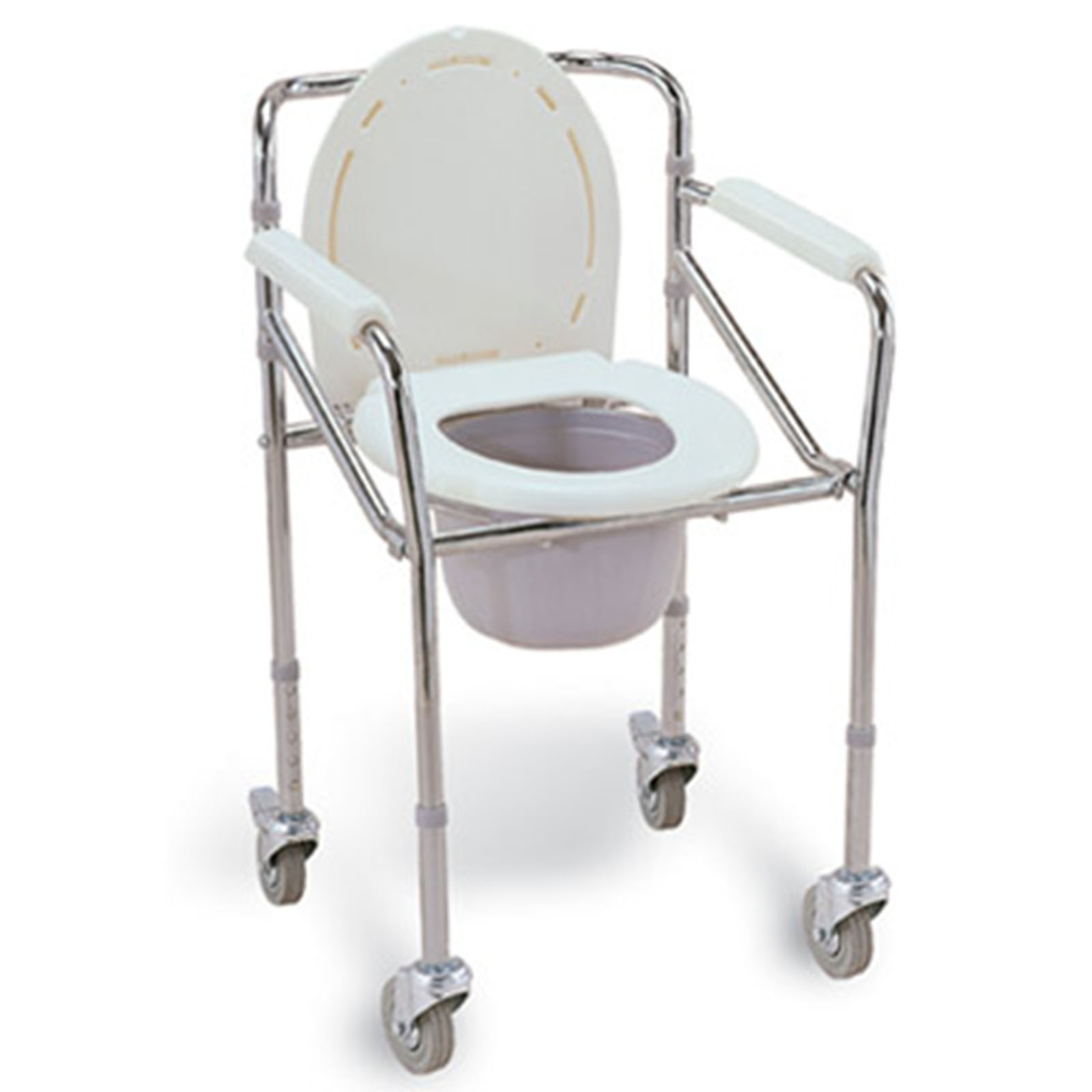 ELEVA INODORO ALUMINIO PLEGABLE CON RUEDAS Protemed Sumamos vida en