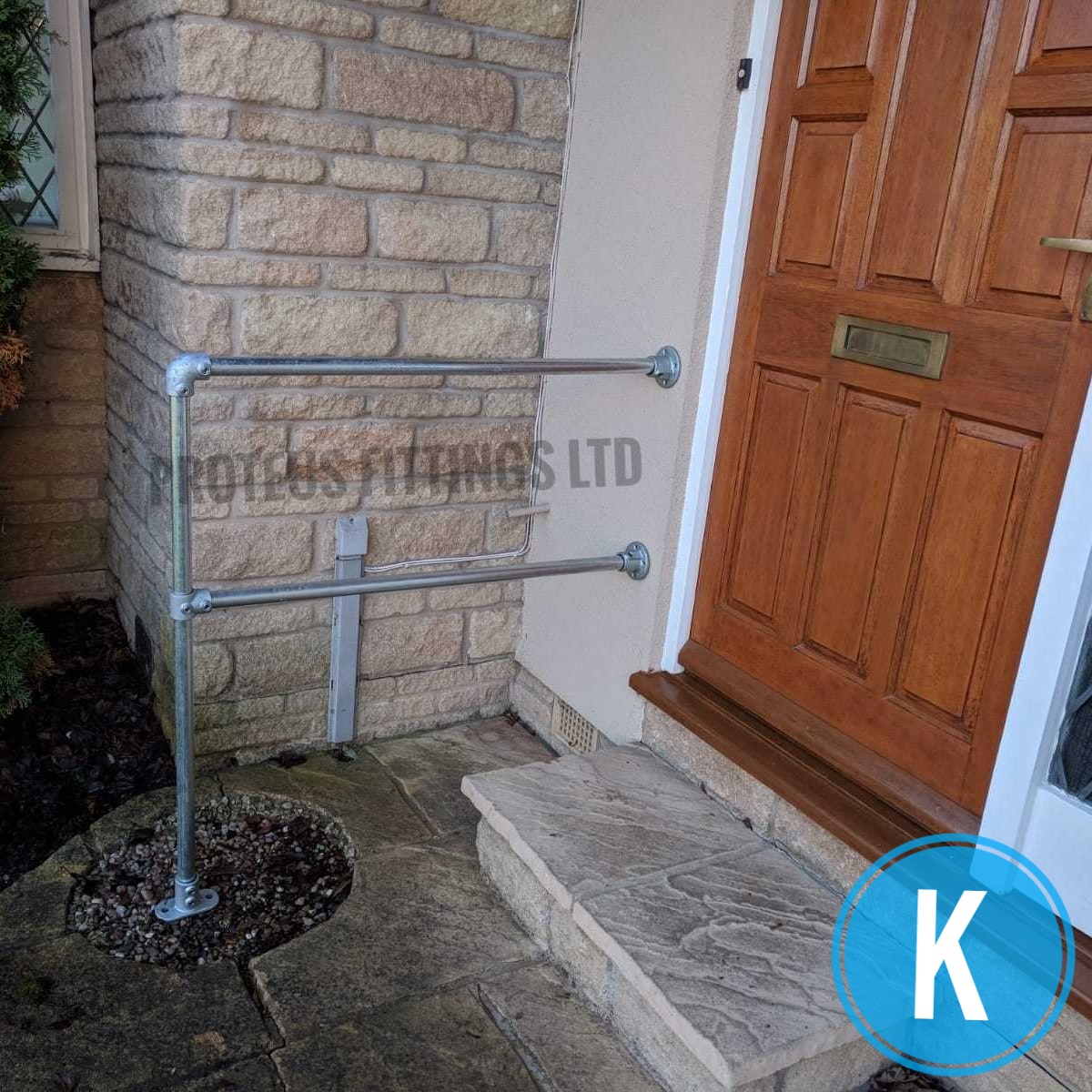 Outdoor Step Handrail Kit Safety Rail Mobility Grab Rail