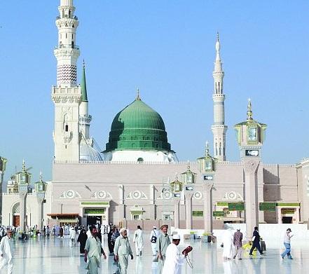 المسجد النبوي في السماء