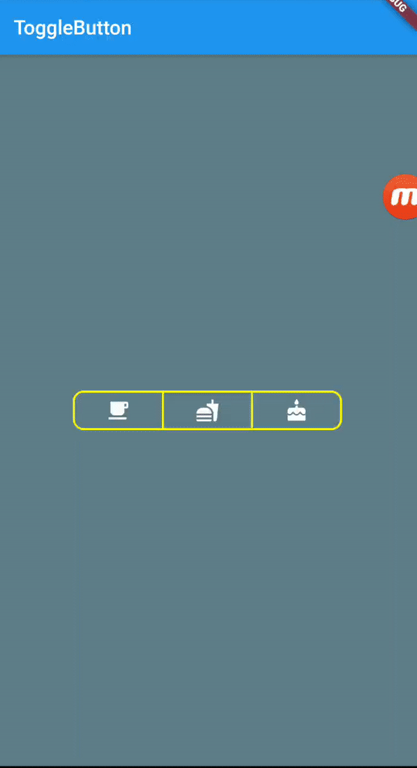 How to implement Togglebutton Widget in Flutter App development