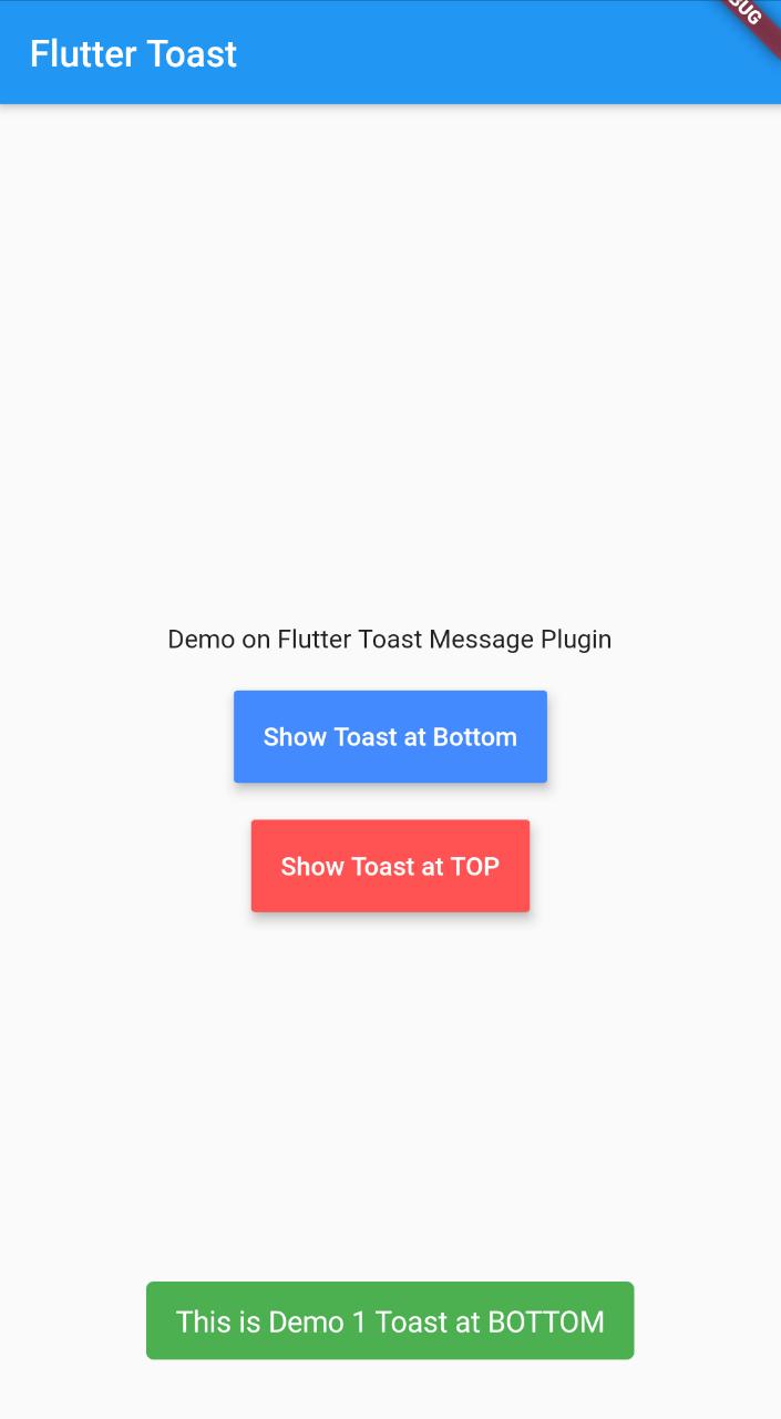Flutter Toast Message Example Show Toast in flutter