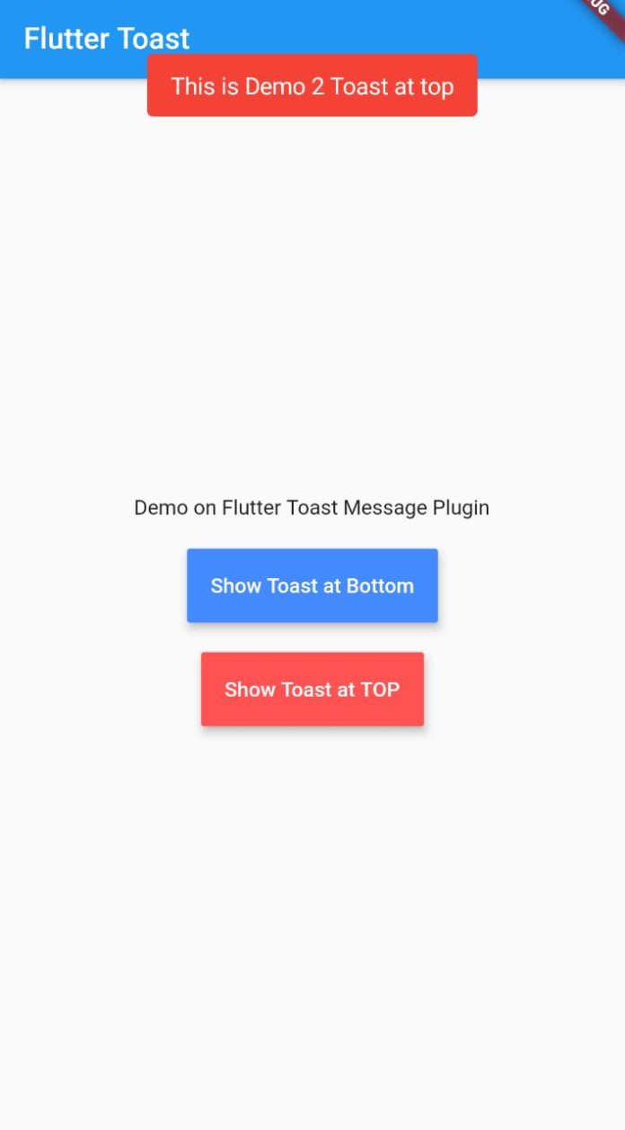 Flutter Toast Message Example Show Toast in flutter
