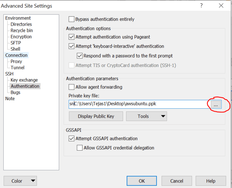 How to connect to AWS server instance using WinSCP