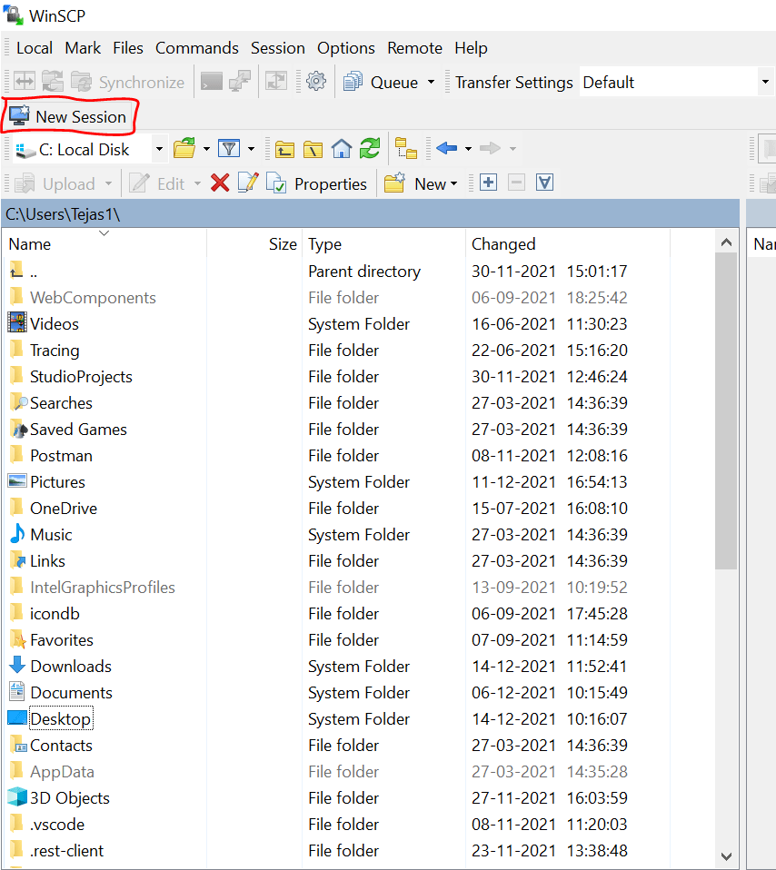 How to connect to AWS server instance using WinSCP