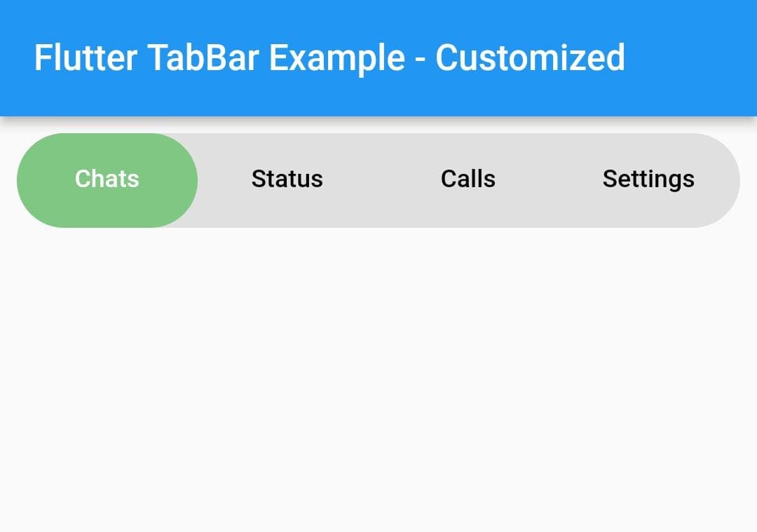 How to Create Custom tabBar in Flutter App