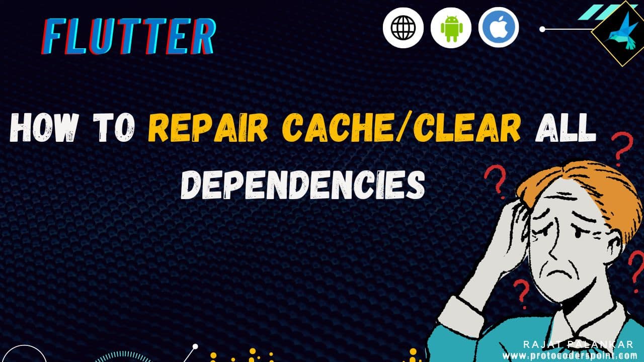 How to Repair/clear cache of all Dependencies in .pubcache Flutter