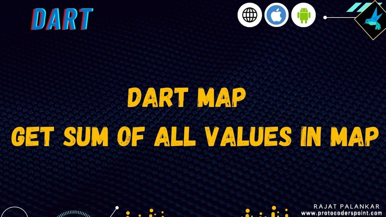 Dart map get sum of all values in Map
