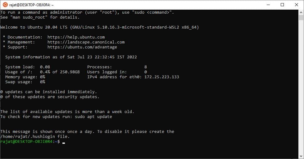 How to install ubuntu on windows using WSL