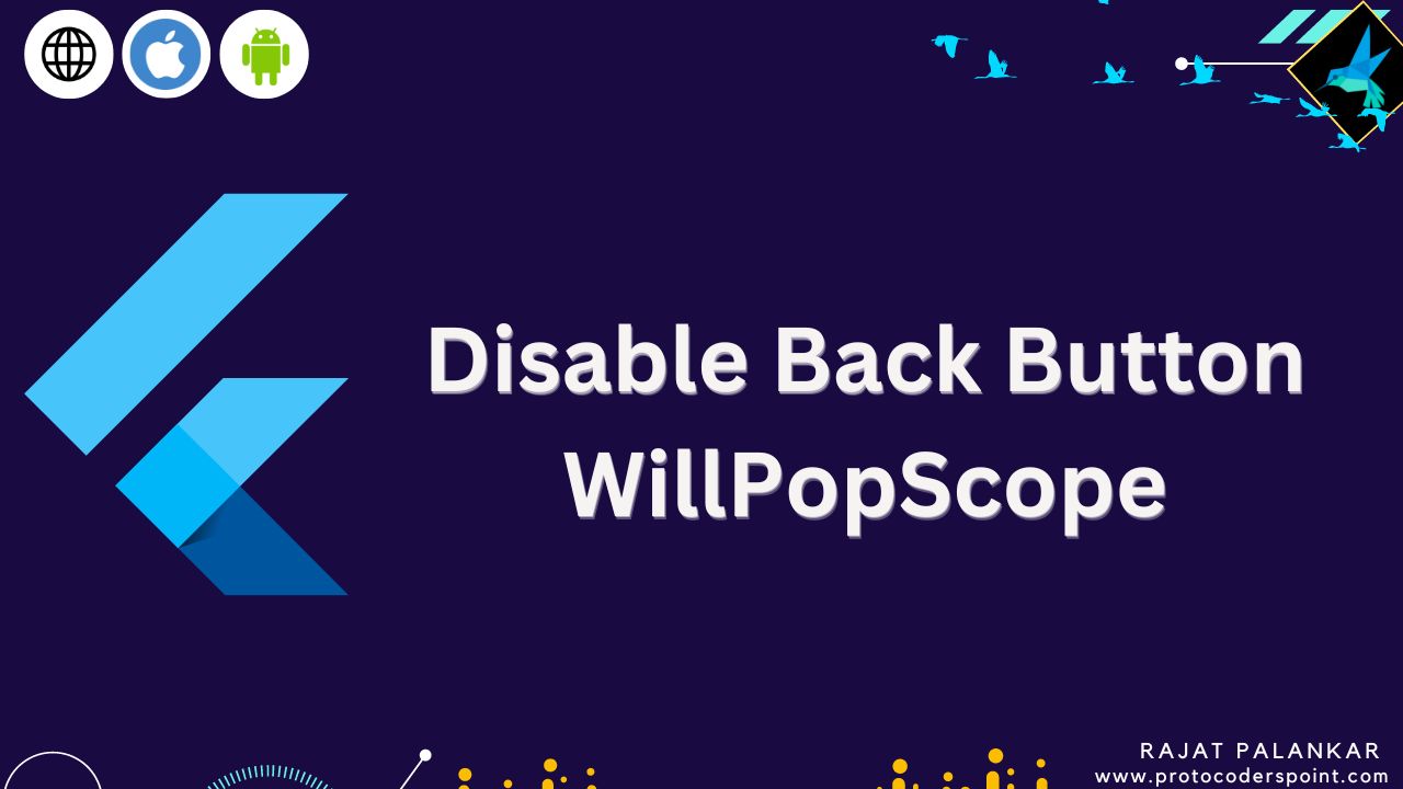 Flutter disable back button
