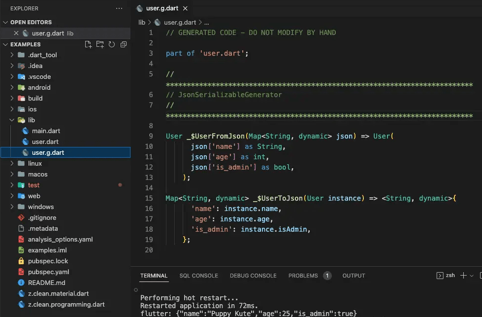 How to convert an object into JSON in Flutter