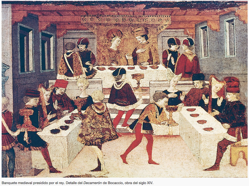 Banquete, mesa y servicio. Palabras LXVI Protocolo con corsé