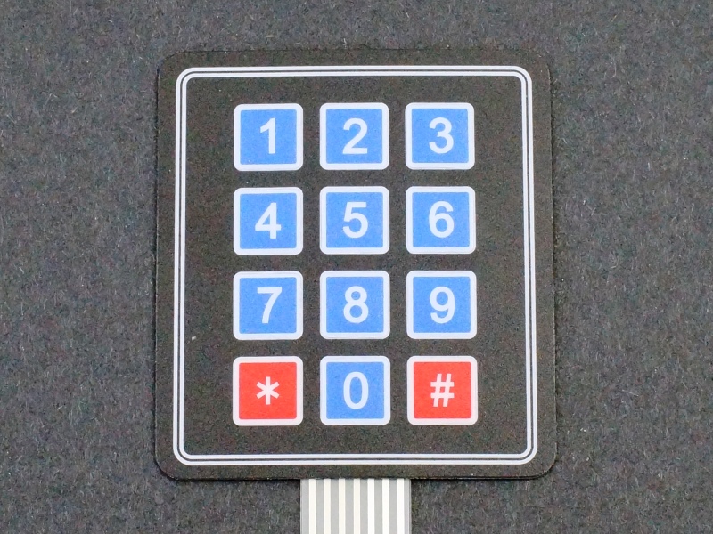Membrane Keypad 4X3 Matrix ProtoSupplies