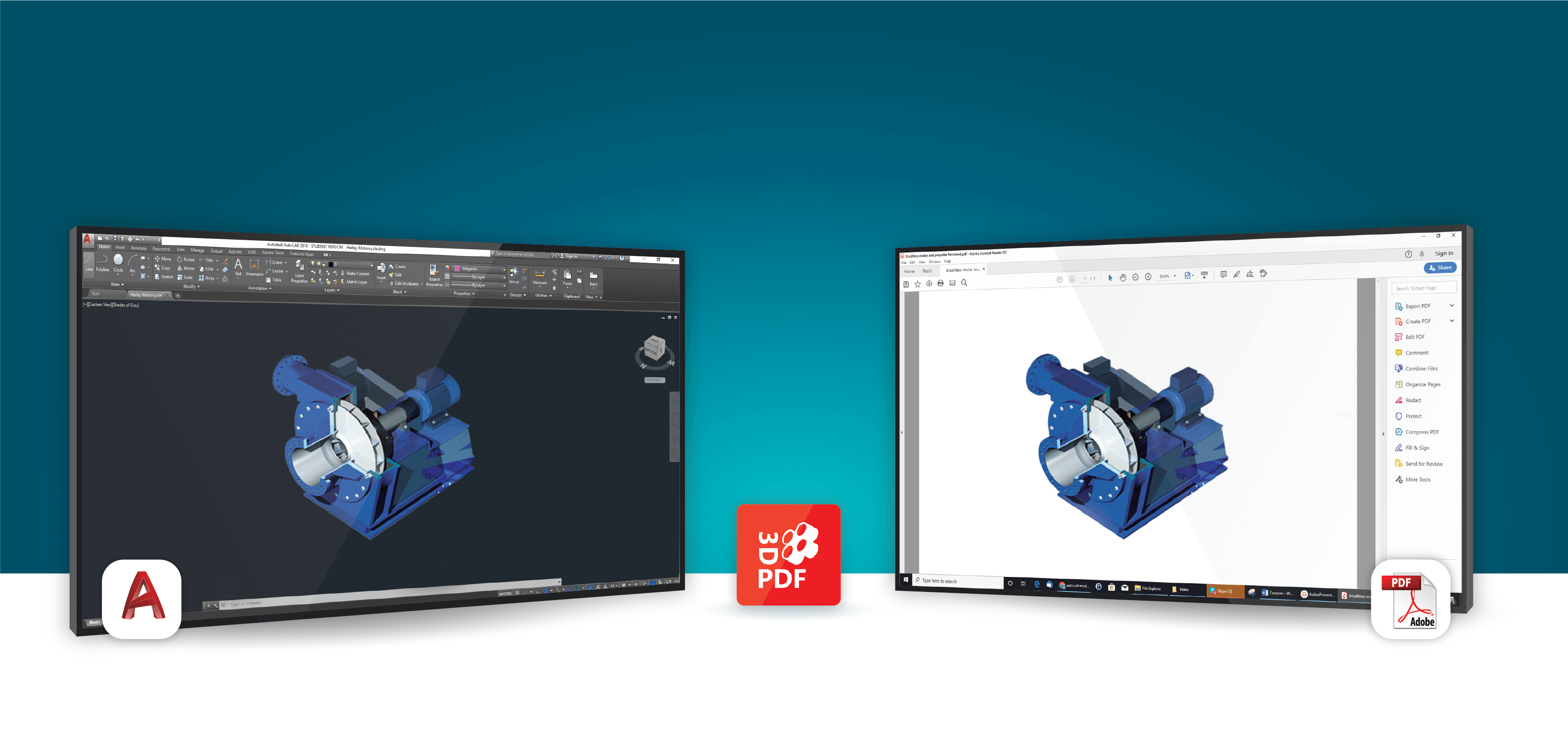 3D PDF Exporter For AutoCAD Plugin with updated features