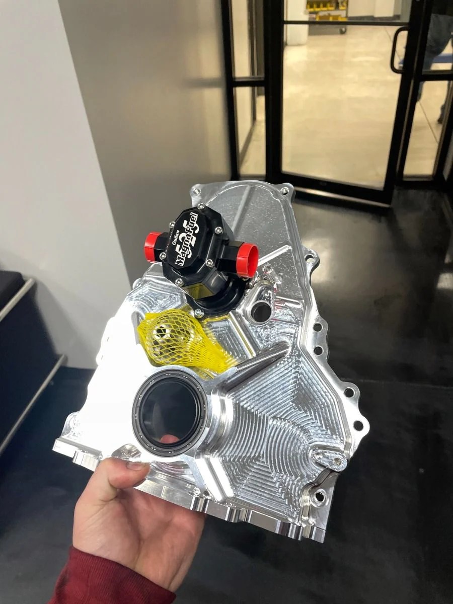 LME GM Gen 5 LT1 LT4 Billet VVT Delete Cam Driven Fuel Pump Front Cove