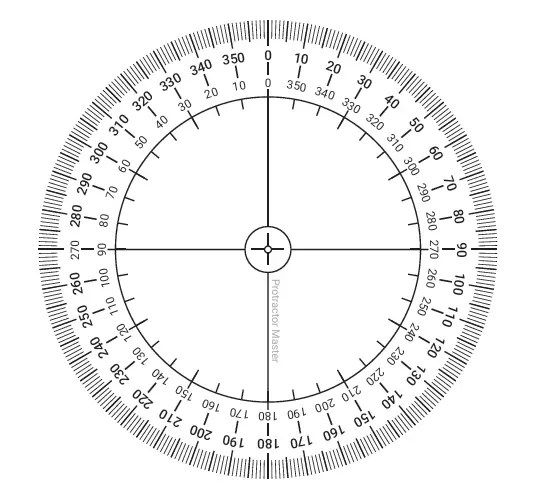 Printable 360 Degree Protractor | Protractor Master