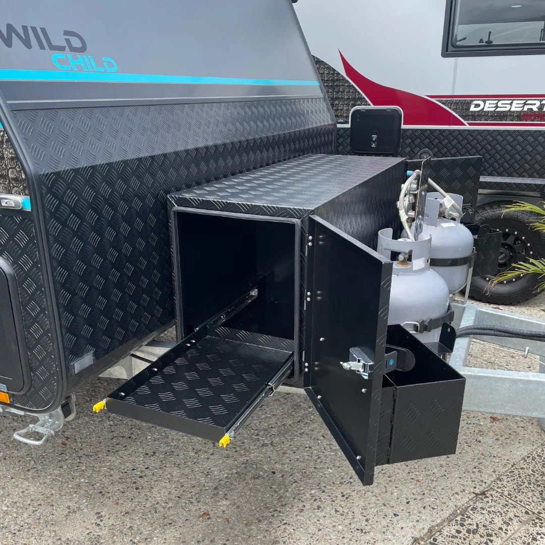 Caravan Front Tool Box with Slide Protrek