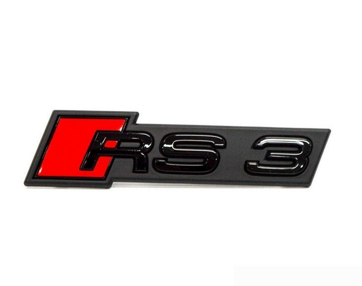 NEW GENUINE AUDI RS3 17 FRONT BUMPER CENTER GRILL BLACK RS3 BADGE