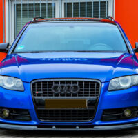 Black Gloss Front Bumper spoiler / skirt /valance For Audi S4 + A4 B7