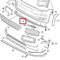 NEW GENUINE VW GOLF MK7 ALLTRACK UNDER FRONT BUMPER PROTECTION COVER