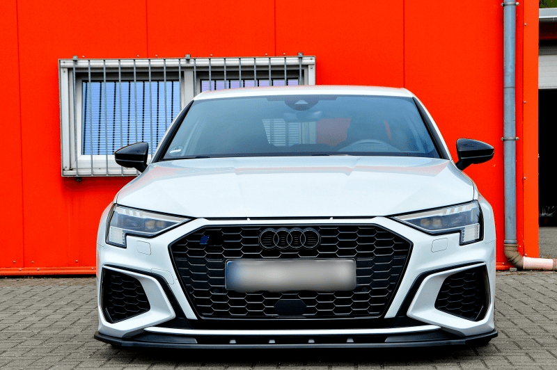 Black Gloss Front Bumper spoiler / skirt /valance For Audi A3 SLine