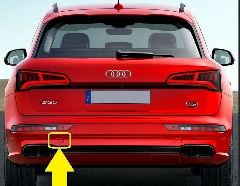 NEW GENUINE AUDI SQ5 Q5 18 SLINE REAR BUMPER PRIMED TOW HOOK COVER