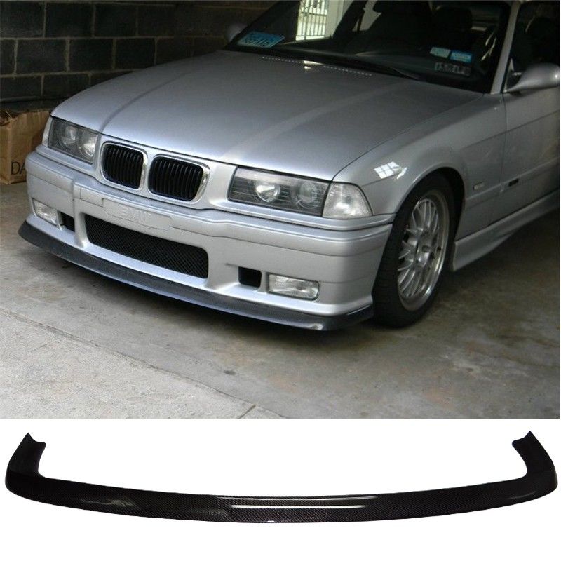 CARBON RS lip splitter spoiler For BMW E36 M Sport M3 Front bumper in