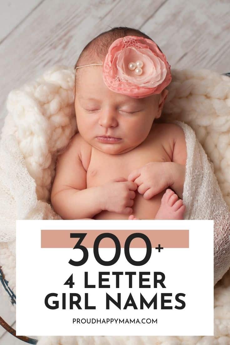 300+ 4 Letter Girl Names With Meanings [Cute & Unique]