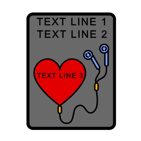 Buy Online Heart Headphone Plug Patch