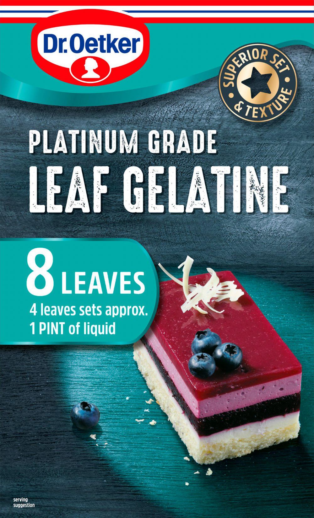 Dr Oetker Platinium Grade Leaf Gelatine Baking