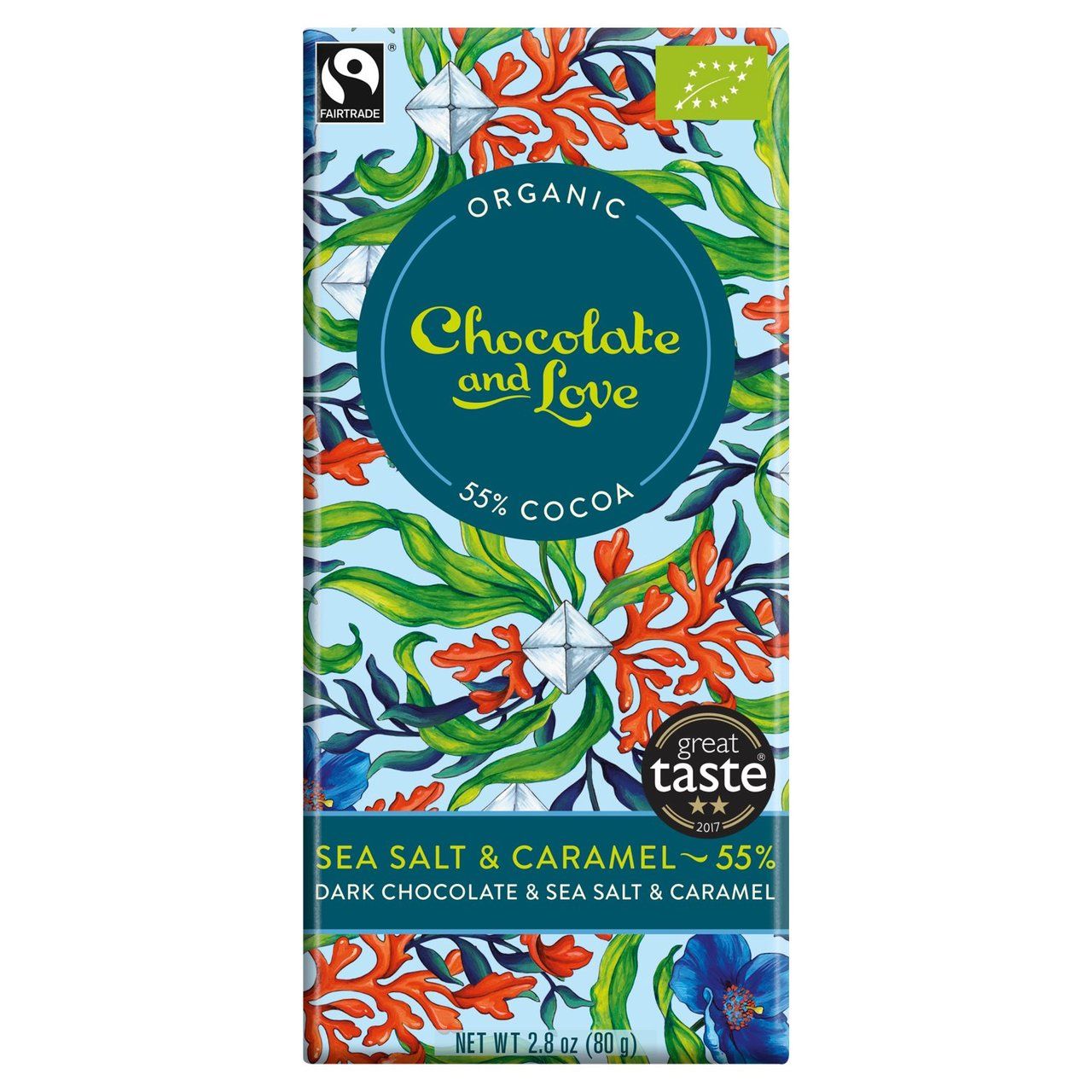 Chocolate & Love Sea Salt Caramel Chocolate & Love Chocolate Bars