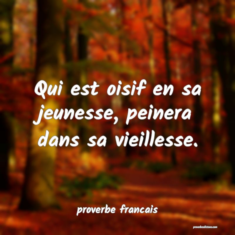 Ce que poulain prend en jeunesse, il le continue e...