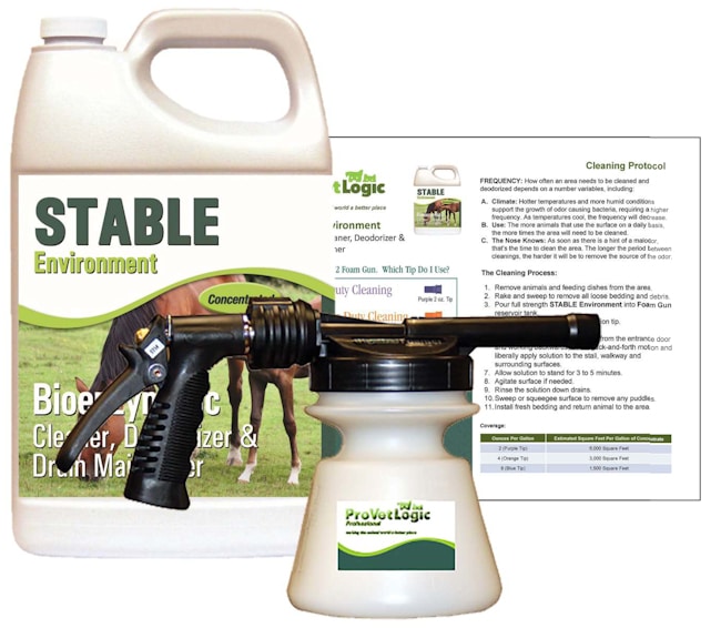 Stable, Barn & Coop Cleaning Kit 1 Gallon ProVetLogic
