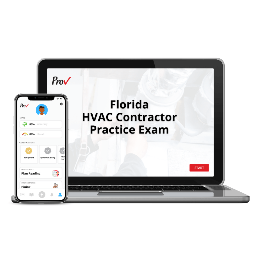 Florida HVAC Contractor Digital Practice Exam Prov