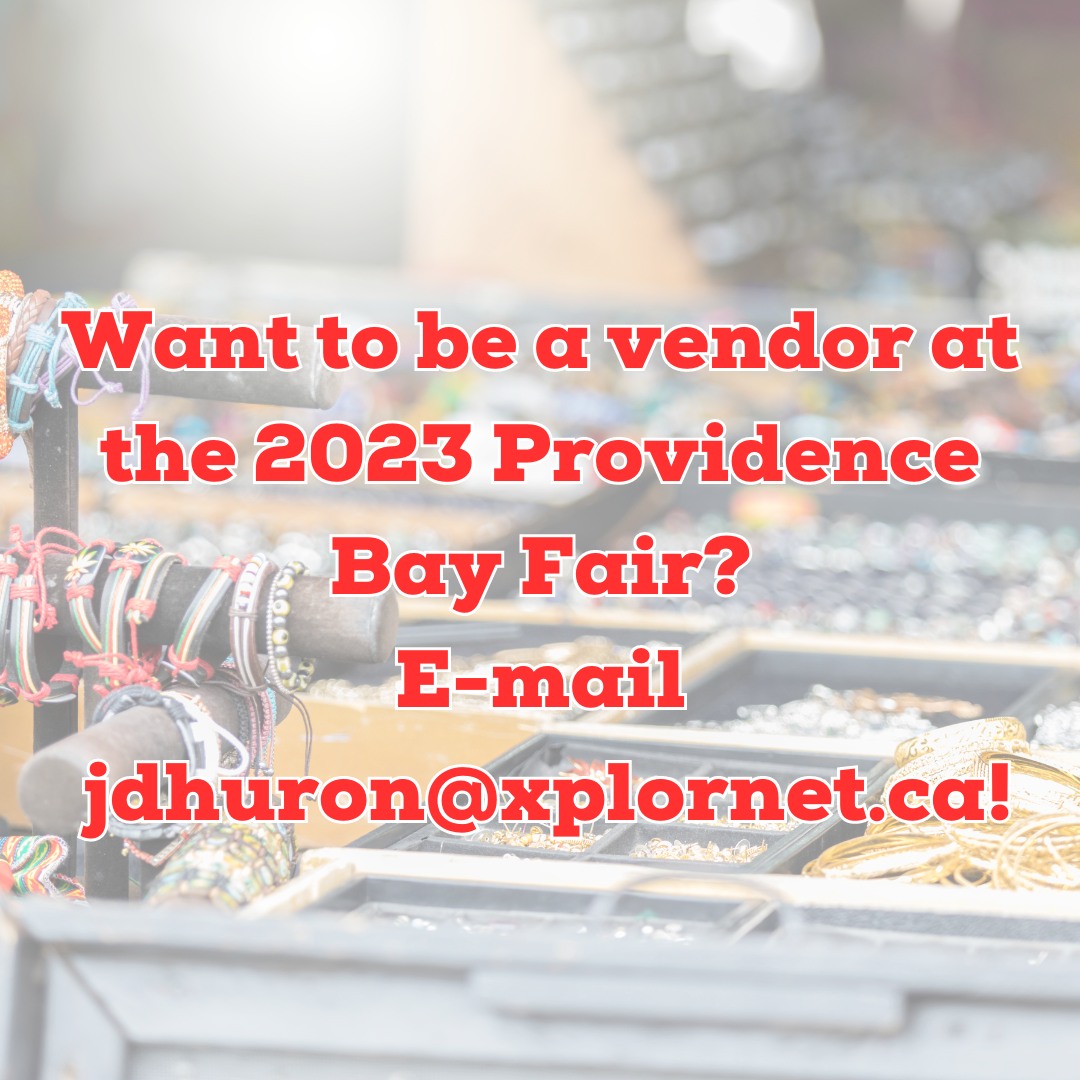 a Vendor! Providence Bay Fair