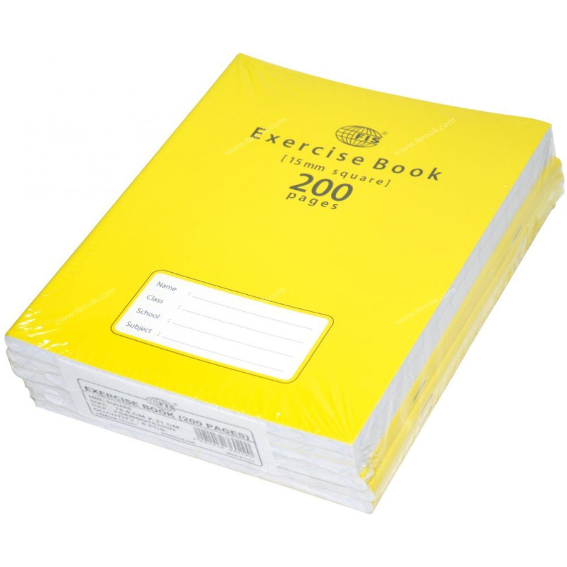 Notebook Exercise Book Yellow (20 in 1) Provistore Limited