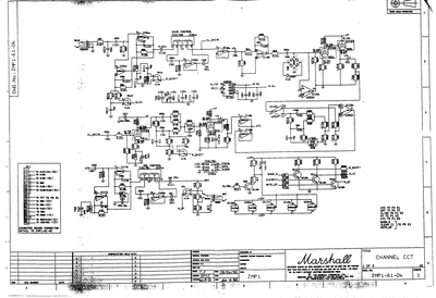 Prowess Amplifiers - Marshall - Schematics - Jmp 1 Channel Cct