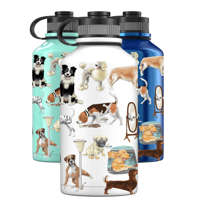 2 Litre Water Bottle Explorer Dogs Tail Pattern Proworks Bottles