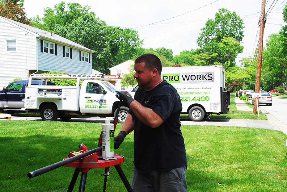 Plumbing, heating, air conditioning, drain, and water line Services